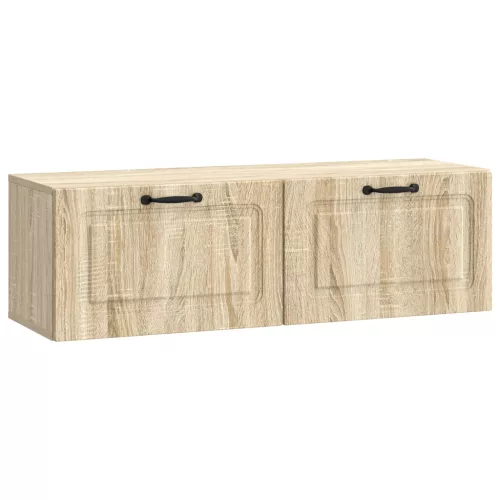 vidaXL Fali TV szekrény Sonoma Tölgy 98 x 31 x 30 cm Szerelt Fa
