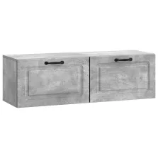   vidaXL Fali TV szekrény Betonszürke 98 x 31 x 30 cm Szerelt Fa