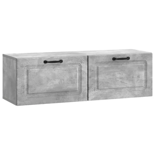 vidaXL Fali TV szekrény Betonszürke 98 x 31 x 30 cm Szerelt Fa