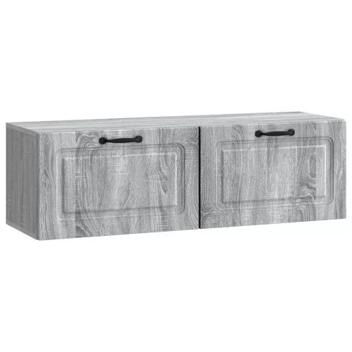vidaXL Fali TV szekrény Szürke Sonoma 98 x 31 x 30 cm Szerelt Fa