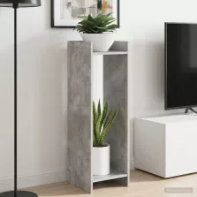   vidaXL Növényállvány Beton Szürke 30 x 30 x 100 cm Mérnöki fa