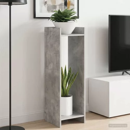 vidaXL Növényállvány Beton Szürke 30 x 30 x 100 cm Mérnöki fa
