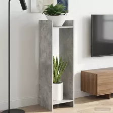   vidaXL Növényállvány 2 pcs Beton Szürke 30 x 30 x 100 cm Mérnöki fa