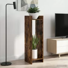   vidaXL Növényállvány 2 pcs Füstölt Tölgy 30 x 30 x 100 cm Mérnöki fa