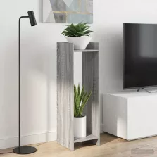   vidaXL Növényállvány 2 pcs Szürke Sonoma 30 x 30 x 100 cm Mérnöki fa