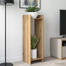   vidaXL Növényállvány Kézműves Tölgy 30 x 30 x 100 cm Mérnöki fa