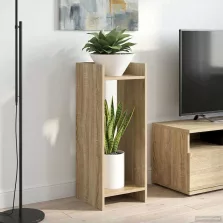   vidaXL Növényállvány 2 pcs Sonoma tölgy 30 x 30 x 80 cm Mérnöki fa