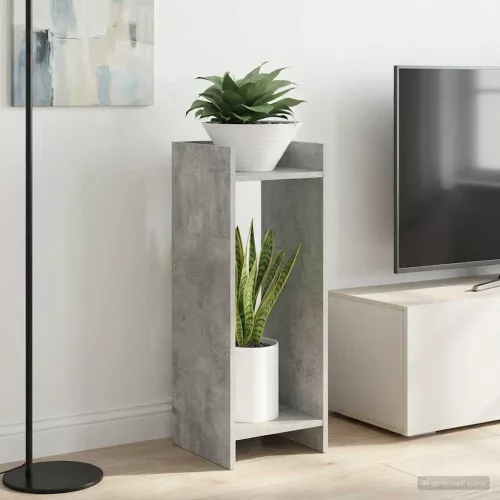 vidaXL Növényállvány 2 pcs Beton Szürke 30 x 30 x 80 cm Mérnöki fa