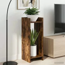   vidaXL Növényállvány Füstölt Tölgy 30 x 30 x 80 cm Mérnöki fa