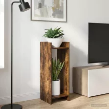   vidaXL Növényállvány 2 pcs Füstölt Tölgy 30 x 30 x 80 cm Mérnöki fa