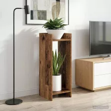   vidaXL Növényállvány 2 pcs Öreg fa 30 x 30 x 80 cm Mérnöki fa