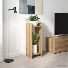   vidaXL Növényállvány Kézműves Tölgy 30 x 30 x 80 cm Mérnöki fa