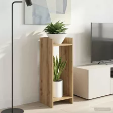   vidaXL Növényállvány 2 pcs Kézműves Tölgy 30 x 30 x 80 cm Mérnöki fa