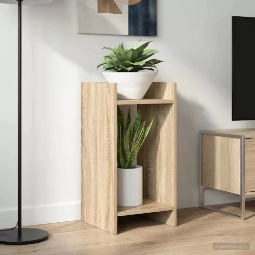 vidaXL Növényállvány 2 pcs Sonoma tölgy 30 x 30 x 60 cm Mérnöki fa