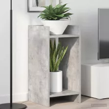   vidaXL Növényállvány polcokkal Beton Szürke 30 x 30 x 60 cm Mérnöki fa