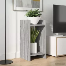   vidaXL Növényállvány 2 pcs Szürke Sonoma 30 x 30 x 60 cm Mérnöki fa