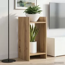   vidaXL Növényállvány Kézműves Tölgy 30 x 30 x 60 cm Mérnöki fa
