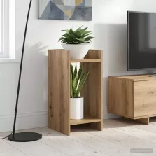   vidaXL Növényállvány 2 pcs Kézműves Tölgy 30 x 30 x 60 cm Mérnöki fa