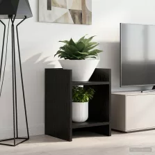   vidaXL Növényállvány 2 pcs Fekete Tölgy 30 x 30 x 40 cm Mérnöki fa