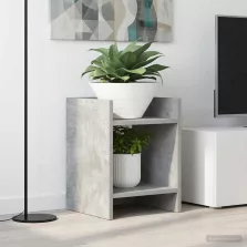   vidaXL Növényállvány 2 pcs Beton Szürke 30 x 30 x 40 cm Mérnöki fa