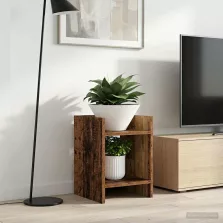   vidaXL Növényállvány 2 pcs Öreg fa 30 x 30 x 40 cm Mérnöki fa