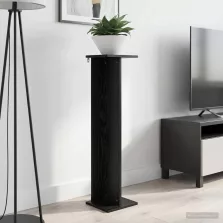   vidaXL Növényállvány Fekete Tölgy 25 x 25,5 x 100,5 cm Mérnöki fa