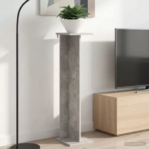 vidaXL Növényállvány Beton Szürke 25 x 25,5 x 100,5 cm Mérnöki fa