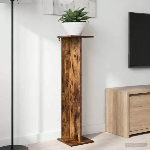 vidaXL Növényállvány 2 pcs Füstölt Tölgy 25 x 25,5 x 100,5 cm