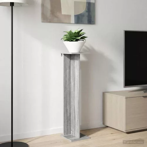 vidaXL Növényállvány Szürke Sonoma 25 x 25,5 x 100,5 cm Mérnöki fa