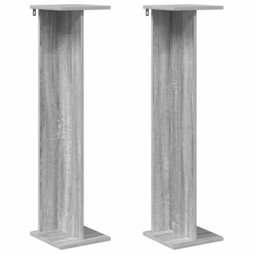 vidaXL Növényállvány 2 pcs Szürke Sonoma 25 x 25,5 x 100,5 cm