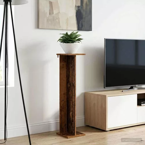 vidaXL Növényállvány 2 pcs Öreg fa 25 x 25,5 x 100,5 cm Mérnöki fa
