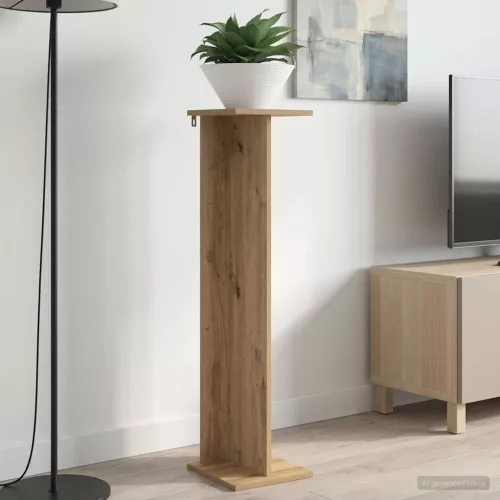 vidaXL Növényállvány 2 pcs Kézműves Tölgy 25 x 25,5 x 100,5 cm