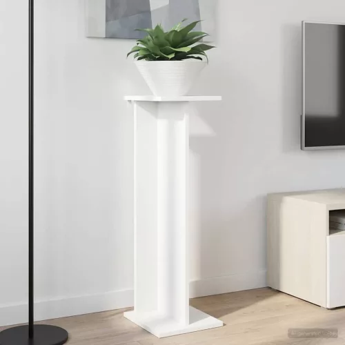 vidaXL Növényállvány 2 pcs Fehér 25 x 25,5 x 80,5 cm Mérnöki fa