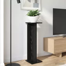   vidaXL Növényállvány 2 pcs Fekete Tölgy 25 x 25,5 x 80,5 cm Mérnöki fa