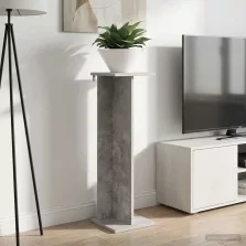   vidaXL Növényállvány Beton Szürke 25 x 25,5 x 80,5 cm Mérnöki fa