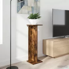   vidaXL Növényállvány Füstölt Tölgy 25 x 25,5 x 80,5 cm Mérnöki fa