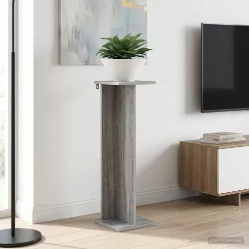 vidaXL Növényállvány 2 pcs Szürke Sonoma 25 x 25,5 x 80,5 cm