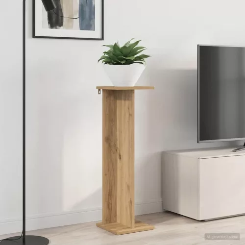 vidaXL Növényállvány 2 pcs Kézműves Tölgy 25 x 25,5 x 80,5 cm