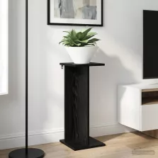   vidaXL Növényállvány 2 pcs Fekete Tölgy 25 x 25,5 x 60,5 cm Mérnöki fa