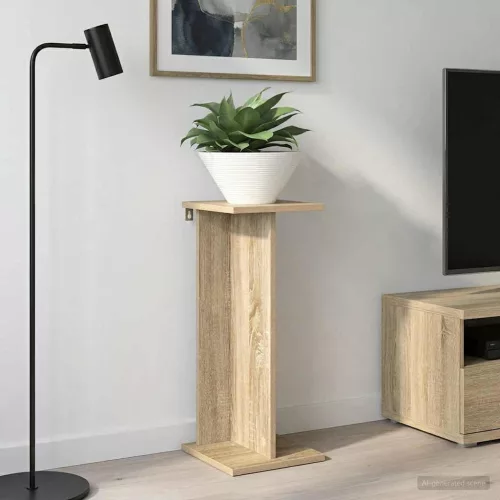 vidaXL Növényállvány Sonoma tölgy 25 x 25,5 x 60,5 cm Mérnöki fa