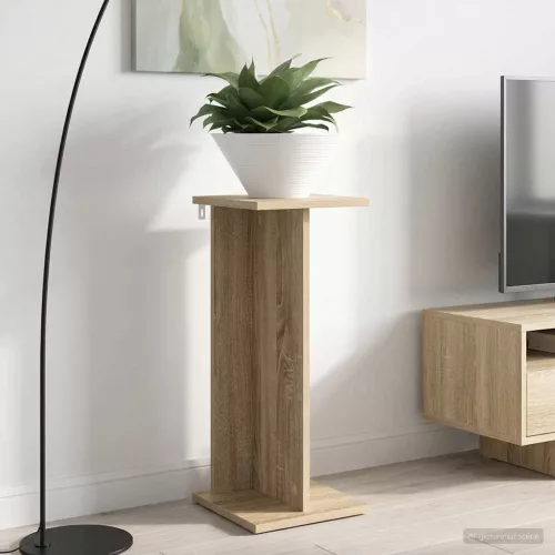 vidaXL Növényállvány 2 pcs Sonoma tölgy 25 x 25,5 x 60,5 cm Mérnöki fa