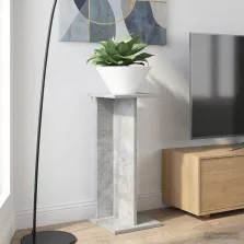   vidaXL Növényállvány 2 pcs Beton Szürke 25 x 25,5 x 60,5 cm Mérnöki fa