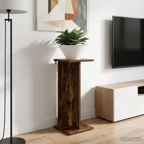 vidaXL Növényállvány 2 pcs Füstölt Tölgy 25 x 25,5 x 60,5 cm