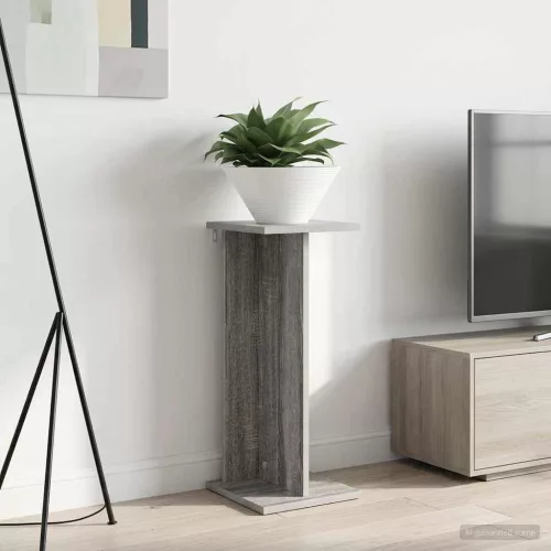vidaXL Növényállvány Szürke Sonoma 25 x 25,5 x 60,5 cm Mérnöki fa