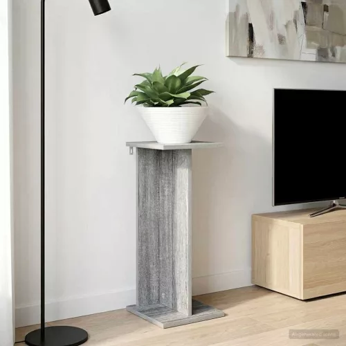 vidaXL Növényállvány 2 pcs Szürke Sonoma 25 x 25,5 x 60,5 cm