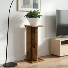   vidaXL Növényállvány 2 pcs Öreg fa 25 x 25,5 x 60,5 cm Mérnöki fa