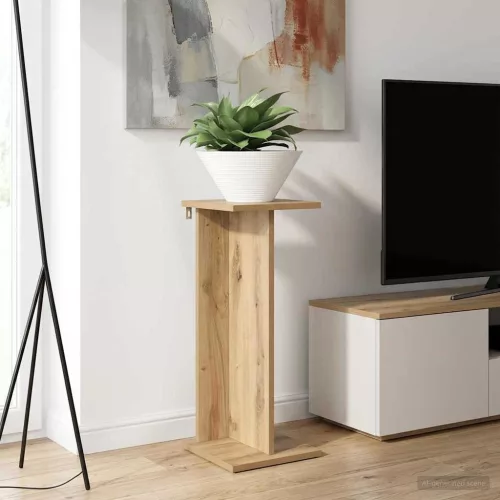 vidaXL Növényállvány 2 pcs Kézműves Tölgy 25 x 25,5 x 60,5 cm