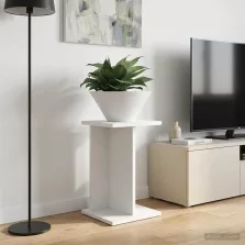   vidaXL Növényállvány Fehér 25 x 25,5 x 40,5 cm Mérnöki fa