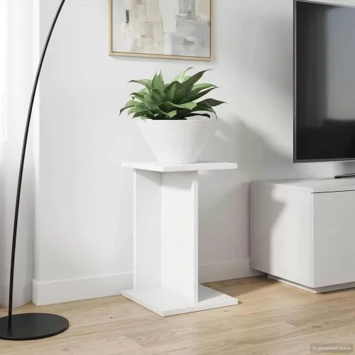 vidaXL Növényállvány 2 pcs Fehér 25 x 25,5 x 40,5 cm Mérnöki fa