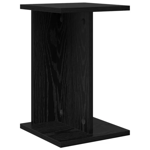 vidaXL Növényállvány Fekete Tölgy 25 x 25,5 x 40,5 cm Mérnöki fa